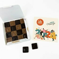 Carr de 16 chocolats design pop