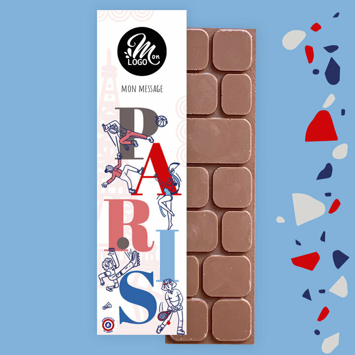 Tablette de Chocolat Lait Paris Sport