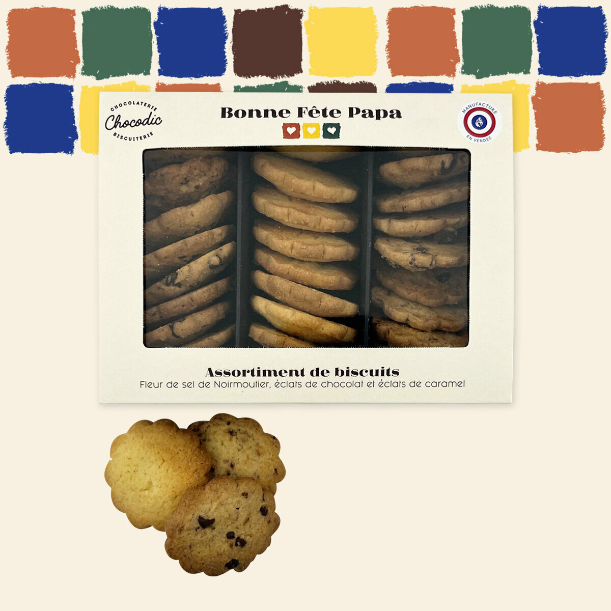 Cadeau Personnalisé Entreprise - Coffret biscuits recettes originales