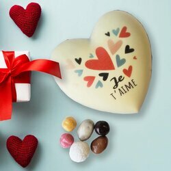 Coffret coeur bomb personnalis "Je t'aime" pour la Saint Valentin