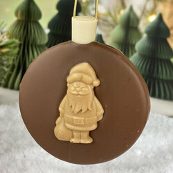 Boule de Noël - chocolat au LAIT - Non expédiable