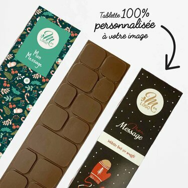 Carré de Chocolat Individuel de Qualité et Personnalisable Logo d'Entreprise