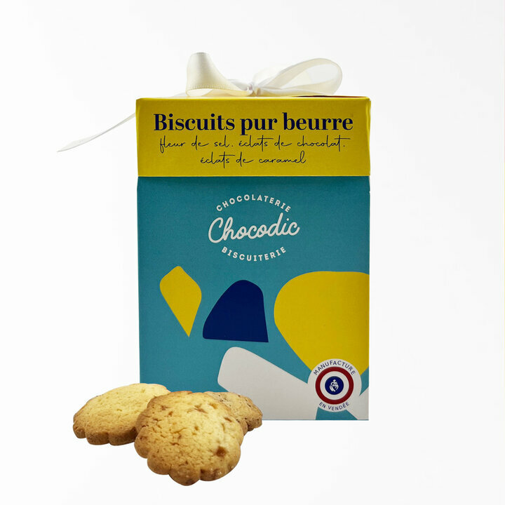 Coffret Maxi Cube de la collection Color compos de biscuits aux 3 saveurs