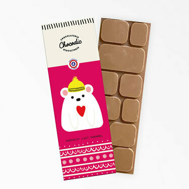 Tablette de chocolat Noël Lait-Caramel 35% de cacao