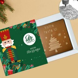 Carte  Croquer Sapin pour les entre^rises avec le coffret Casse-Noisette