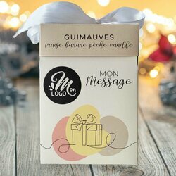 Cube Cadeau Guimauves sur le thme Cadeau