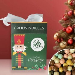 Cube Cadeau compos de croustybilles sur le thme Casse-Noisette