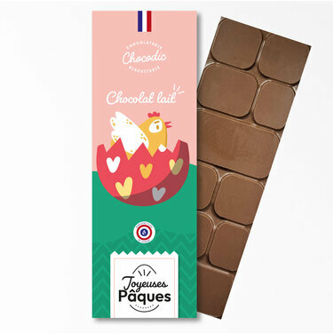 Tablette de chocolat Pâques Lait 33% de cacao