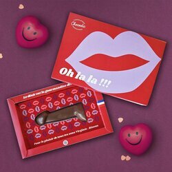 Coffret Zizi en chocolat avec votre message personnalis