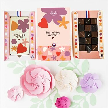 Coffret duo chocolat avec tablette personnalisé - Fête des Mères, Fête des Mamies