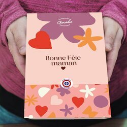 Coffret duo chocolat  "Bonne fte Maman"