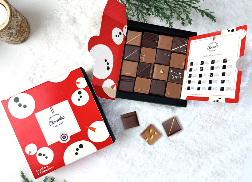 Coffret Pralinés et Ganaches de Noël