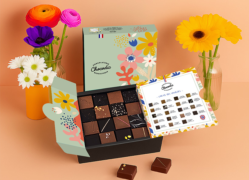 Coffret de chocolats de Pâques