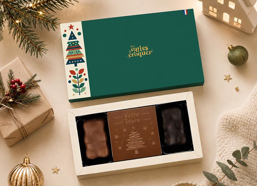 La carte à Croquer de Noël personnalisé !